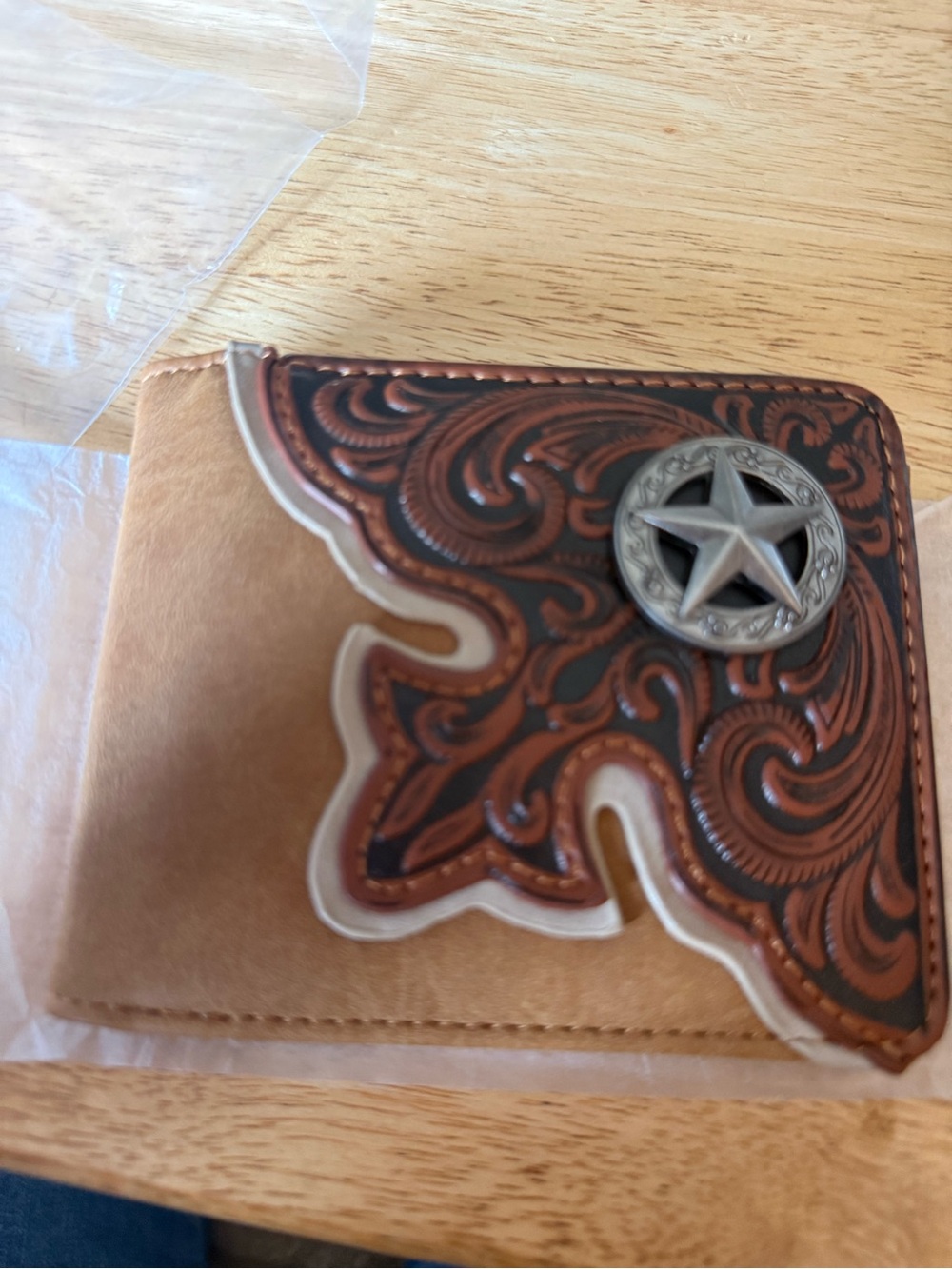 Western-Style  Wallet - Tan/Brown